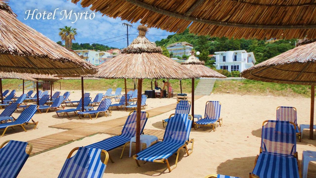 Mirto Beach Hotel & Restaurant ปาราเลีย วราชู ภายนอก รูปภาพ